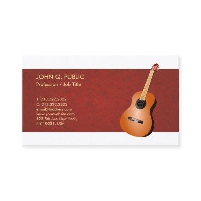 Music Teacher Guitar Elegant Silk Finish Luxe