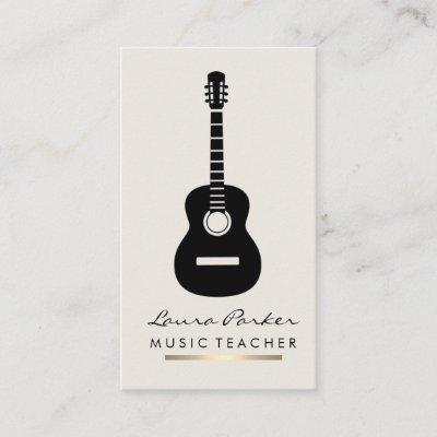 Music Teacher Guitar Player instrument Gold