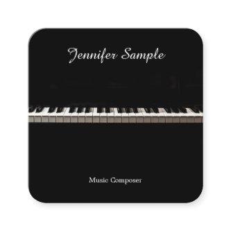 Music Teacher Instructor Elegant Template Modern Square