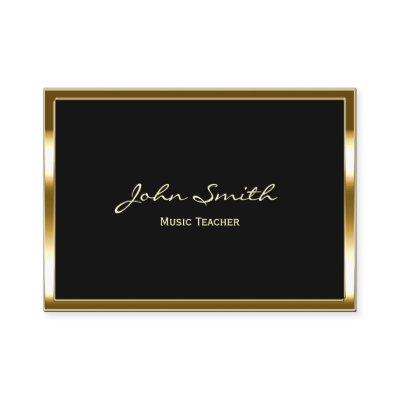 Music Teacher Modern Gold Framed