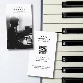 Music Teacher Musician Photo Social Media QR Code