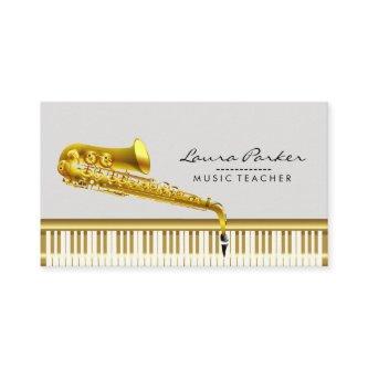 Music Teacher Piano Keyboard Saxophone Musician