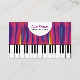 Music Teacher | Piano Keys Colorful