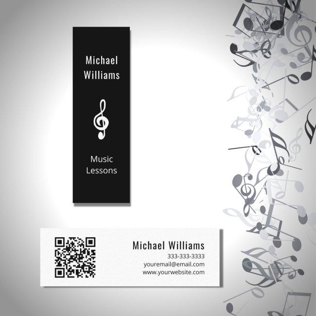 Music Teacher QR code Treble Clef Symbol Mini