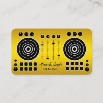 Music Turntable Black and Gold DJ Player Business