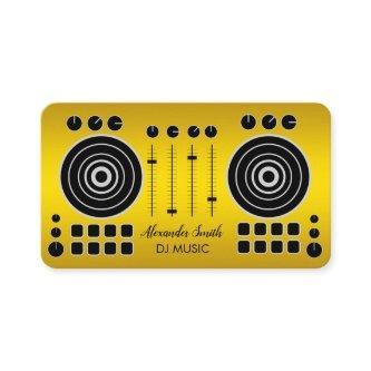 Music Turntable Black and Gold DJ Player Business