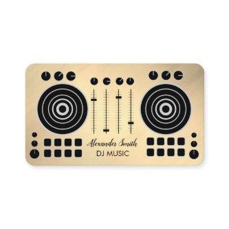 Music Turntable Black and Gold DJ Player Business