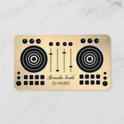 Music Turntable Black and Gold DJ Player Business