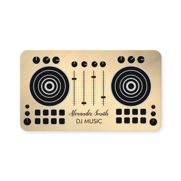Music Turntable Black and Gold DJ Player Business