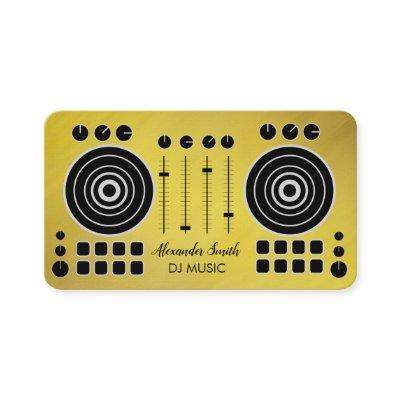 Music Turntable Black and Gold DJ Player
