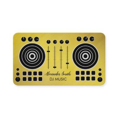 Music Turntable Black and Gold DJ Player