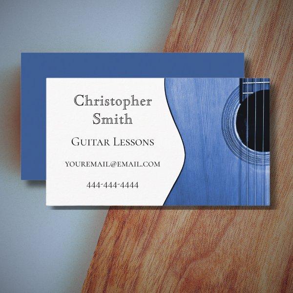 Musical Instrument Abstract Guitar Blue