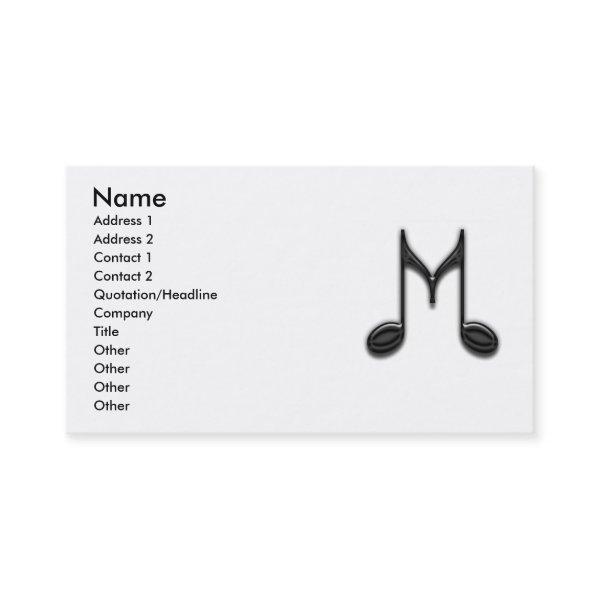 Musical "M" Letter