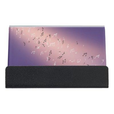 Musical Notes Lavender Moon  Desk  Holder