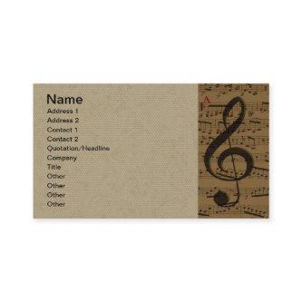 Musical Treble Clef Sheet Music Classic