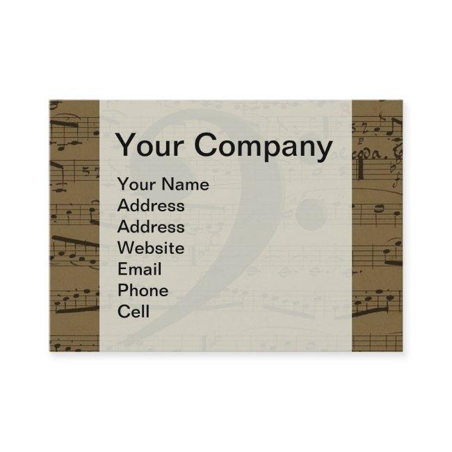 Musical Treble Clef Sheet Music Classic