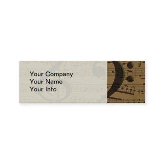 Musical Treble Clef Sheet Music Classic  Mini