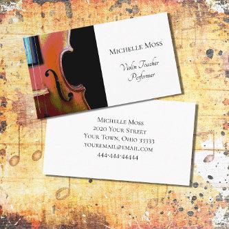 Musical Violin Teacher Performer Elegant