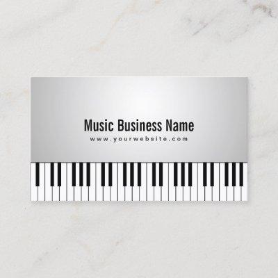 Musical White Grand Piano Keys Music