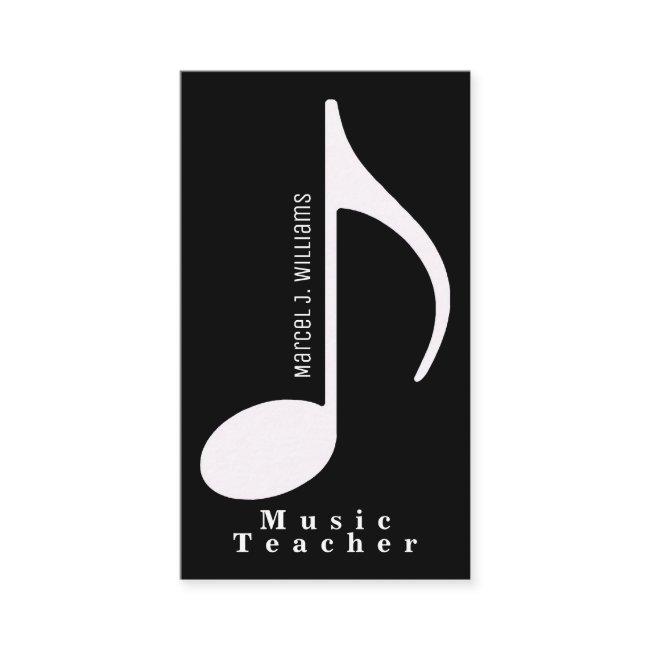 musician black with musical note