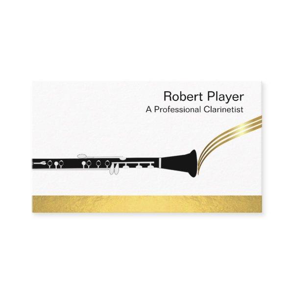 Musician Clarinet Player Audio Gold Sound Waves