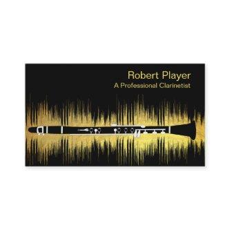 Musician Clarinet Player Audio Gold Sound Waves