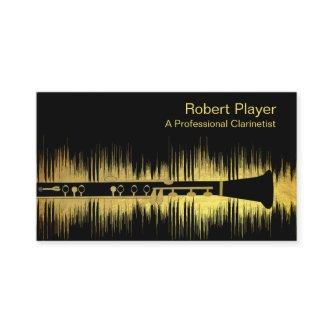 Musician Clarinet Player Audio Gold Sound Waves