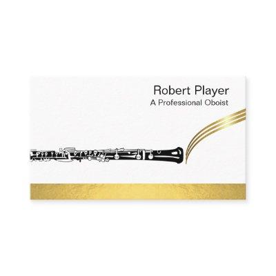 Musician Oboist Player Music Gold Oboe Waves