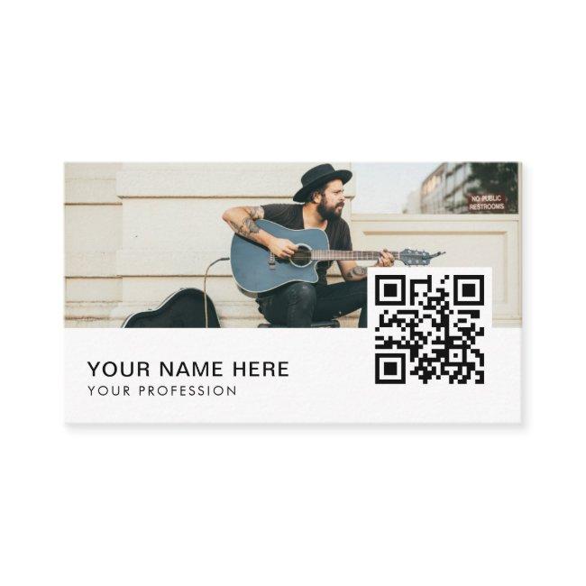Musician QR Code Business Car