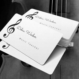 musician white  & treble music note