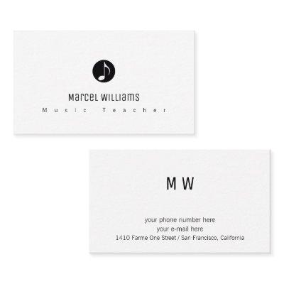 musician white  with music note