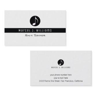musician white  with music note