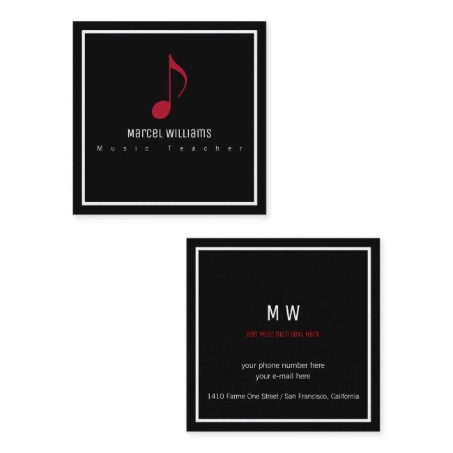 musician's black with musical note