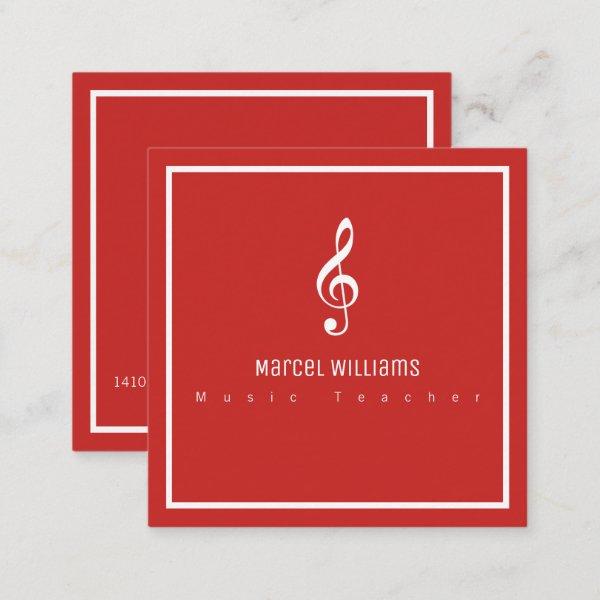 musician's red  with musical note