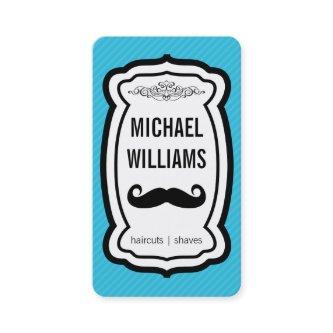 Mustache / Stripes (blue)
