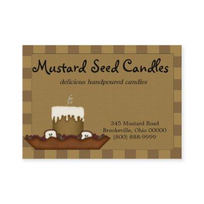 Mustard Primitive Country Candle