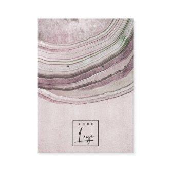 Muted Blush Lilac Agate Earthy Earring Display
