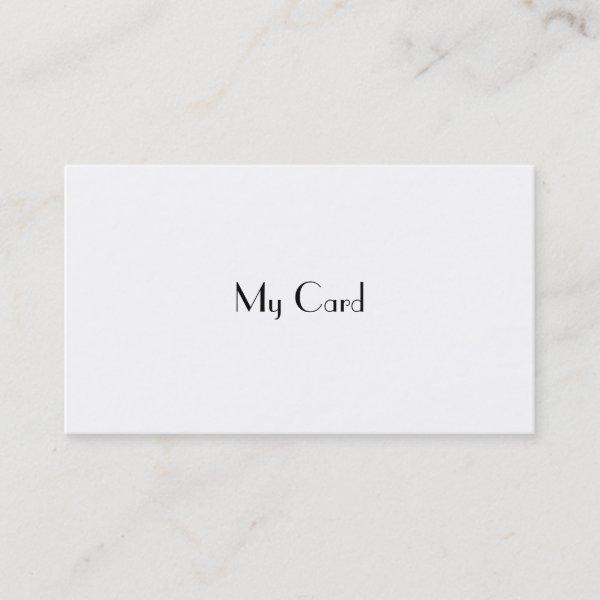 "My Card" Funny
