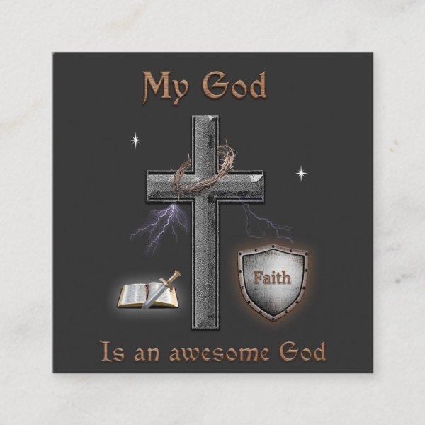 My God is an awesome God Square