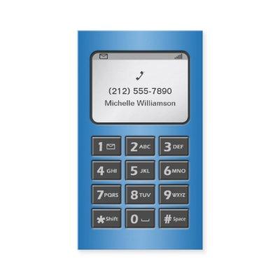 My Other Phone - Blue Personal Calling Cards
