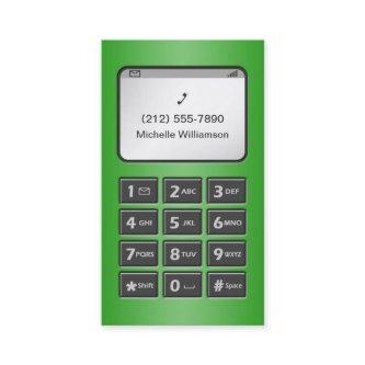 My Other Phone - Green Personal Calling Cards