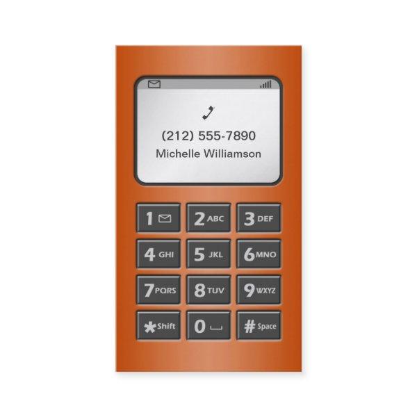 My Other Phone - Orange Personal Calling Cards
