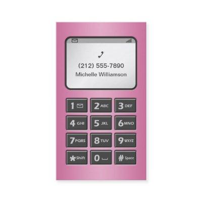 My Other Phone - Pink Personal Calling Cards