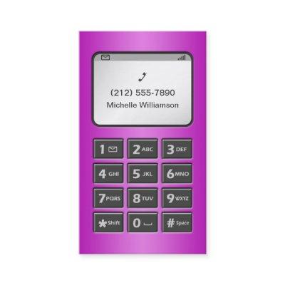 My Other Phone - Purple Personal Calling Cards