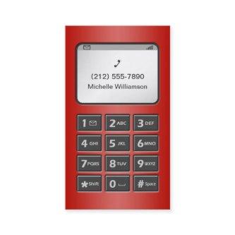 My Other Phone - Red Personal Calling Cards