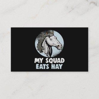 My squad eats hay equestrian and horse riding 1