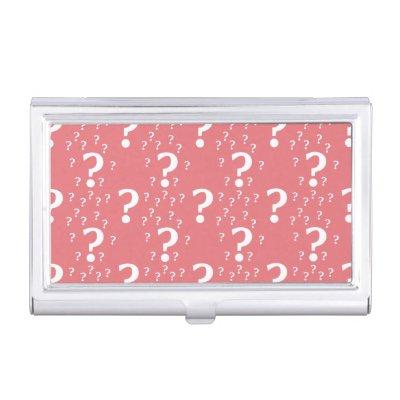 Mystery question mark riddle puzzle coral  case
