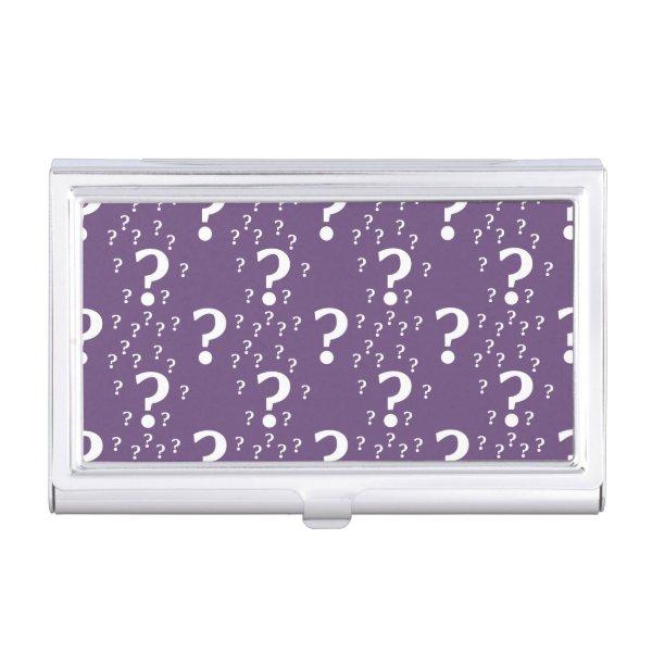 Mystery question mark riddle puzzle purple  case