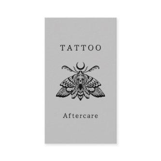 Mystic Death moth Tattoo Aftercare Instructions