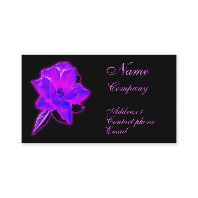 Mystic rose purple neon glow